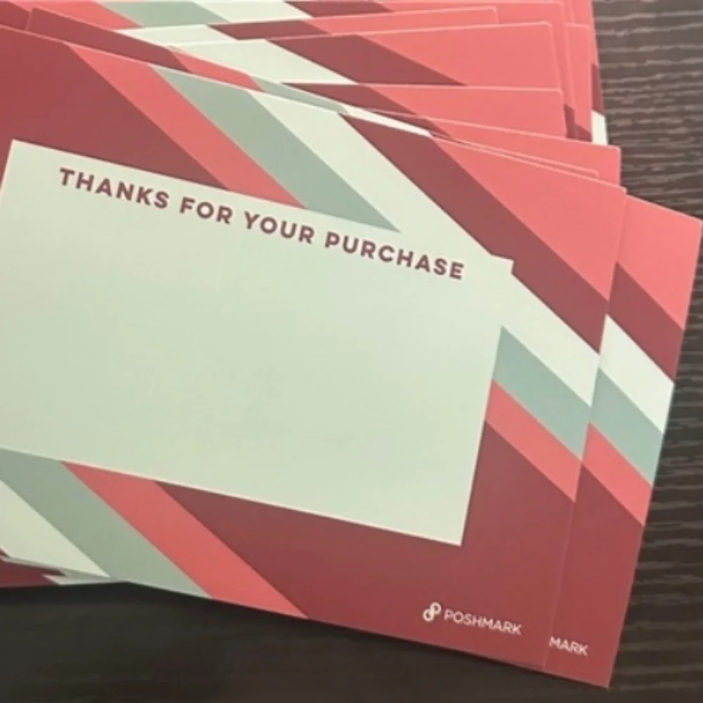 Thank You Card Swag Merch Posh Poshmark Cards Thanks Ltd Edition Supply 10